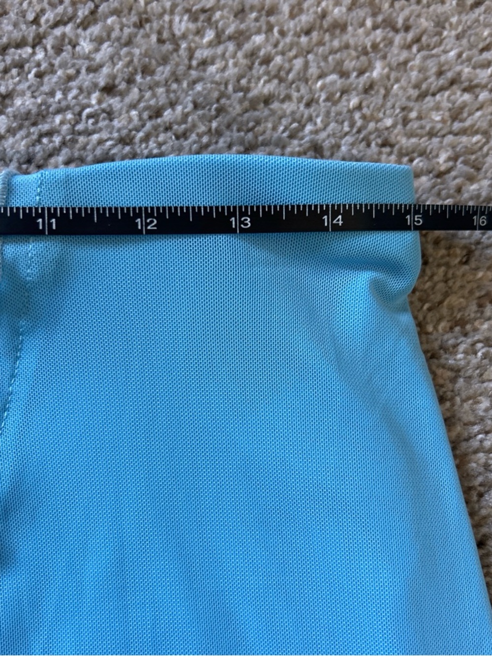 love, Fire Light Blue Midi Skirt with Ruffle Seam Detail - Picture 5 of 6